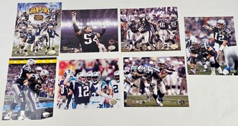 Lot Of 7, 8x10 Football Photos On Agfa Photo Paper - Tom Brady, Patriots, Etc.