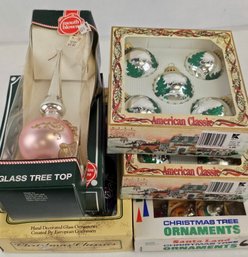 Lot Of Vintage Glass Ornaments