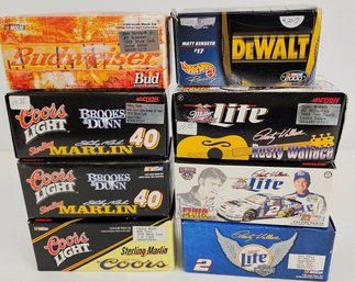 Lot Of 8, Nascar Diecast Vehicles 1:64 In Original Boxes, Some Limited Editions