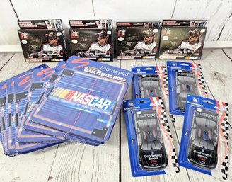 NOS, Vintage Nascar Lot - Mouse Pads, Light Covers And Dale Earnhardt Cards