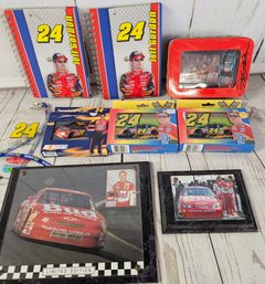 Jeff Gordon And Rickey Craven Lot - Plaques, Cards, Diecast And More