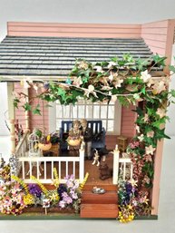 Vintage, Dollhouse Porch Scene Diorama - One Of A Kind - 10' X 14' X 16'