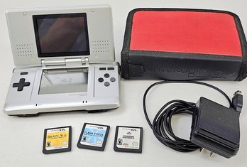 Nintendo DS With 3 Games, Case And Charger