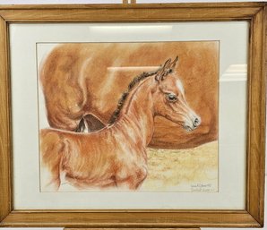 1997, Watercolor Signed By Donna Githens, 'comfort Zone' 18' X 22'