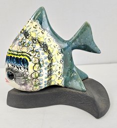 Artist Made, Large Ceramic Fish 11' X 11'