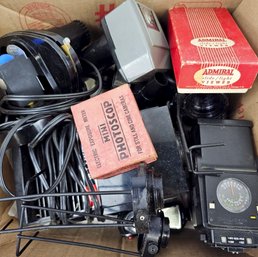 Large Lot Of Vintage Camera Items