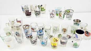 Large, Vintage Shot Glass Collection - Many US States