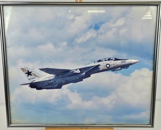 Framed Picture Of A US Naval Aircraft - 20' X 24'