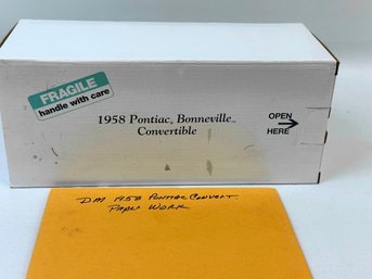 Danbury Mint, 1958 Pontiac Bonneville Convertible, Original Box