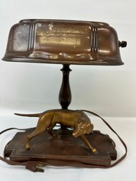 Beautiful Metal Dog, Desk Lamp