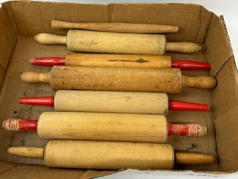 Lot Of Vintage Rolling Pins