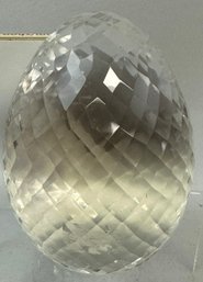 Large, Crystal Egg Multi Faceted