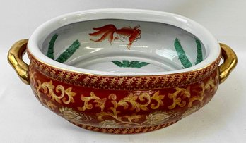 Large Planter Or Console, Contemporary, Chinese Decorated
