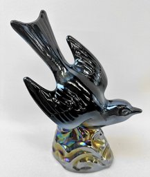 Fenton Iridescent Glass Bird - Vintage