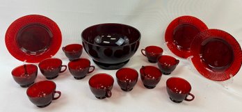 Collection Of Ruby, Red Glass