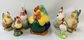 Collection Of Porcelain Roosters