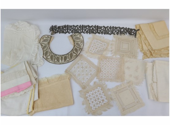 Fine, Lace And Linen Lot