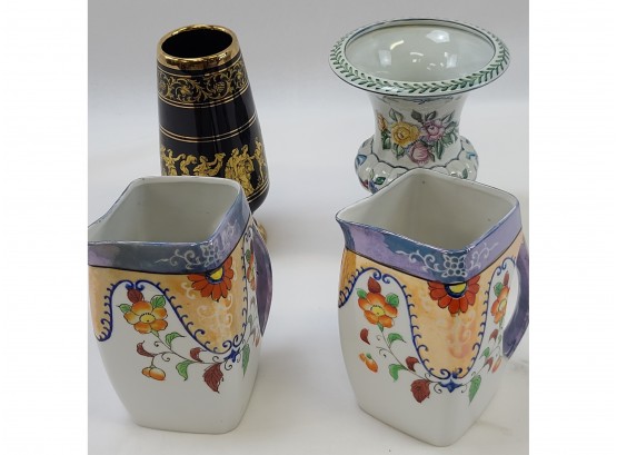 Greek Vase, Japanese Luster Ware And Portugal Urn