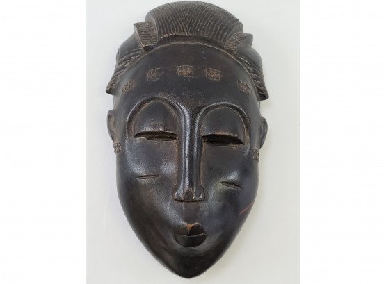 African Tribal Mask 6x11' Carved Wood