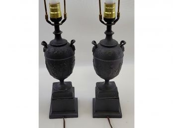 Pair Of Vintage Lamps 22' High