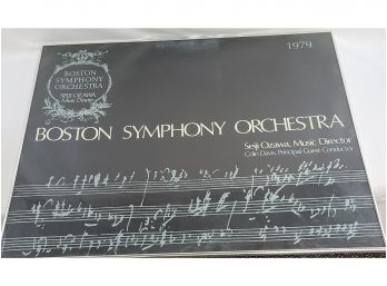 29 X 39' Boston Symphony Poster 1979 Framed