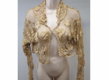 Early, Antique Small, Intricate Crochet Top