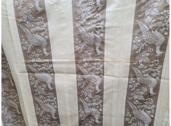 Antique Tablecloth 90x60' Plus Beautiful Bird Material