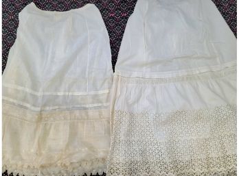 Pair Of Antique Petticoats