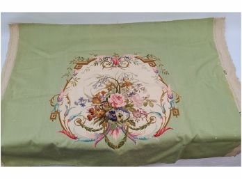 Tapestry 32x37' Louis XV Flowers And Scroll