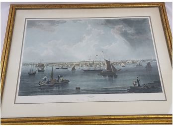 Gallery Framed,  Boston Harbor Large Print 46x36'
