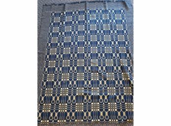 Jacquard Coverlet Double Sided Antique 72x89'