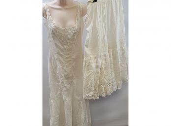 Linen Dress And Petticoat