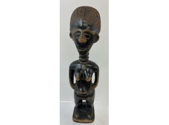 10', African, Fertility Statue With Provenance On Bottom. Made By Ashanti Brou Carver