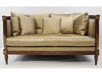 Modern Louis XVI Style Sofa/Setee In Silk