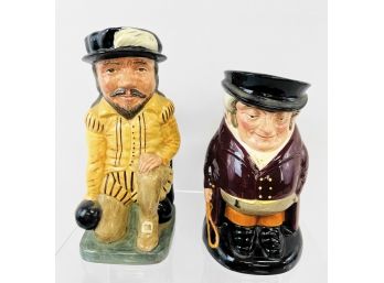 Royal Doulton Toby Character Jugs, Two Full Body