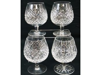 Lot Of 4 Waterford, Signed Crystal Stemware Glasses
