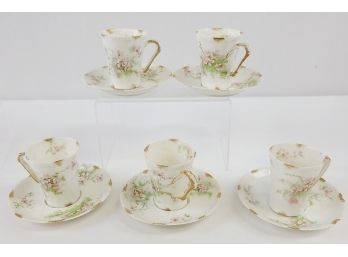Theodore Haviland Limoges Cups And Saucers