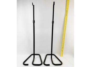 Lot Of 2 Speaker Stands With Unique Bases