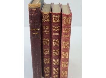 1869 'christmas Stories' By Dickens With 3 Other Dickens Books - 1901-1903