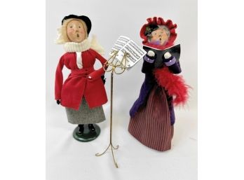 Lot Of 2 Byers Choice Carolers, 13'