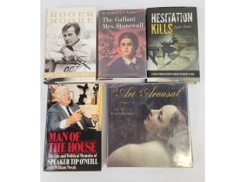 Lot Of 5 Hardcover Books, ALL SIGNED By The Authors