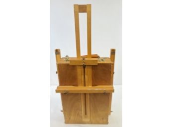 Wooden Painter's Box & Easel Made In France