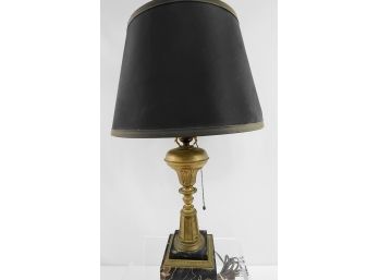 Brass And Marble Lamp