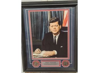 John F. Kennedy - Danbury Mint - Photo & Coins
