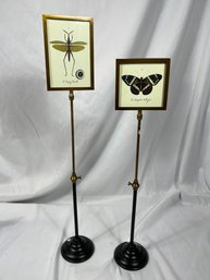 Pair Of Double Sided Photo Frames On Telescoping Pole