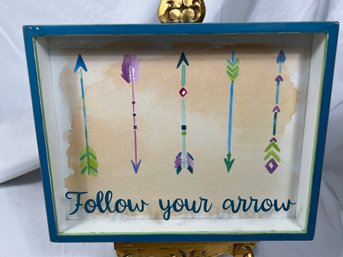Wooden Decorative Wall Box Follow Your Arrow By Primitives