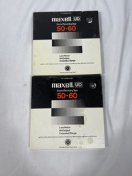 Lot Of 2 Maxell Sound Recording Tape 1200 Feet Used