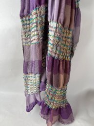 Warm Multicolor Purple Scarf 20' X 70'