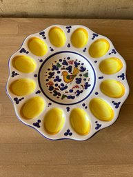 Deruta Hand Painted In Italy Egg Plate