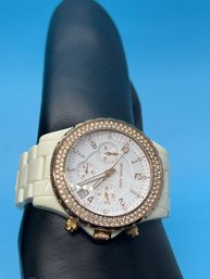 Michael Kors MK White Plastic Wristlet Watch MK-5379